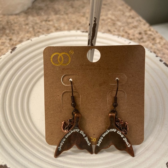 Mermaid and Anchor Earrings - Picture 1 of 3